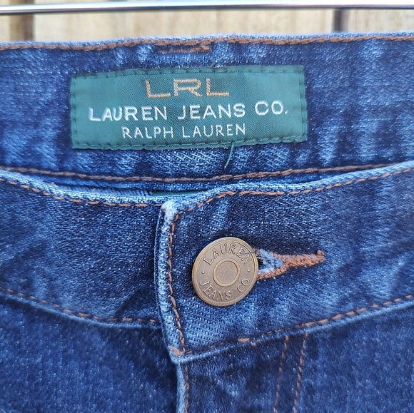 Ladies plus size 16 Lauren Ralph Lauren LRL classic boot cut dark wash jeans - Picture 3 of 7